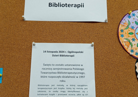 14 listopada - Ogólnopolski Dzień Biblioterapii